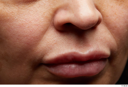 Face Mouth Nose Cheek Skin Woman Chubby Wrinkles Studio photo references